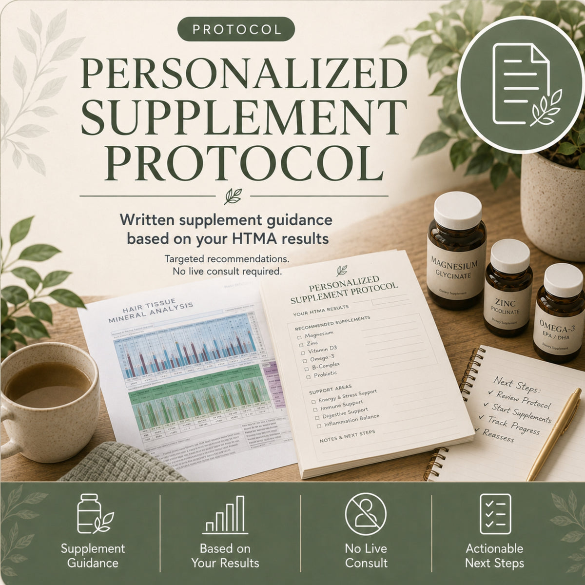 HTMA Personalized Supplement Protocol – Written Expert Recommendations
