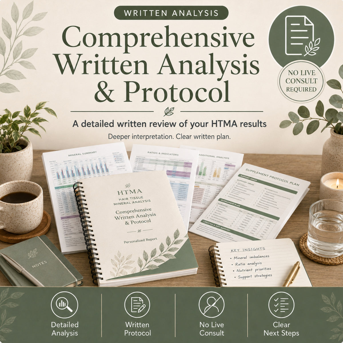 HTMA Comprehensive Written Report | 20-30 Page Personalized Analysis & Protocol