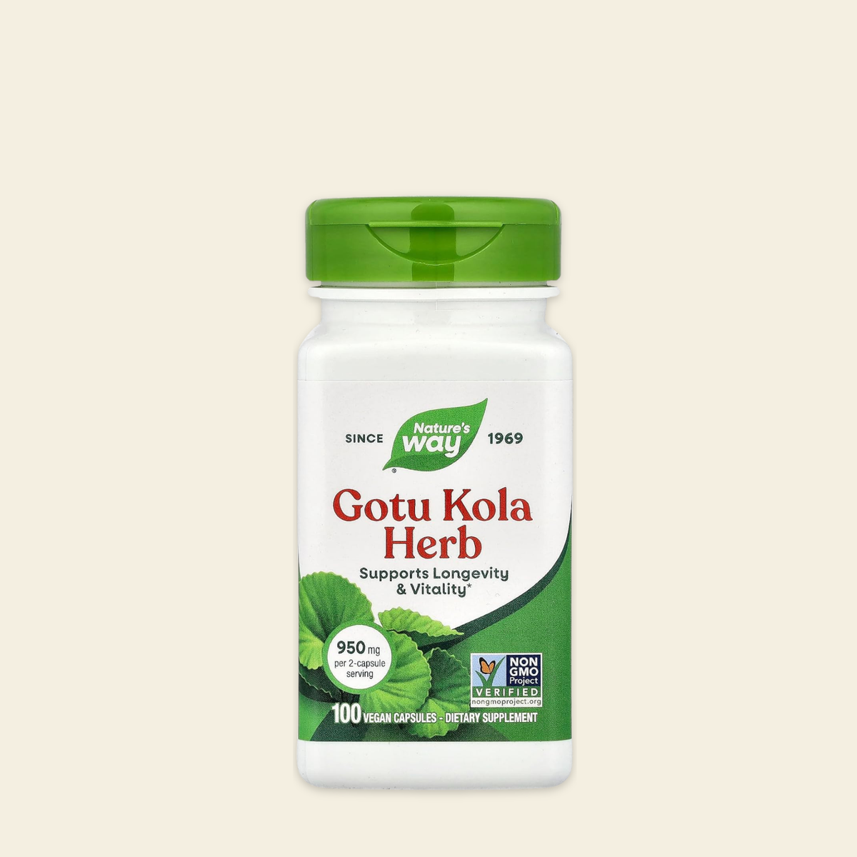 Nature's Way Gotu Kola Herb | 100 Vegan Capsules