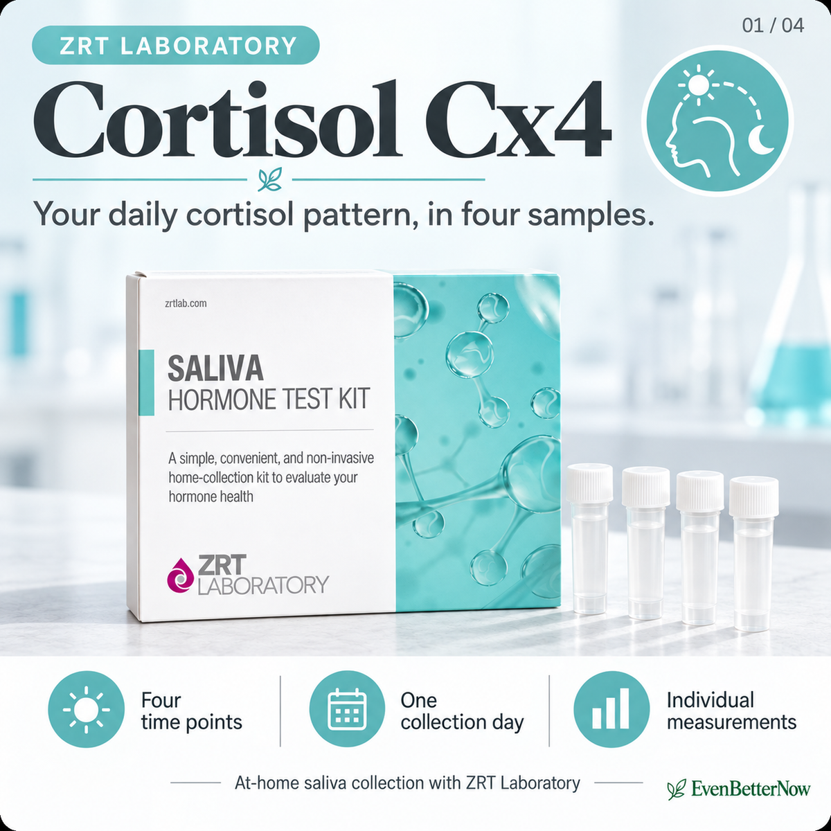 Cortisol Cx4 Saliva Test by ZRT Lab | 4-Point At-Home Kit