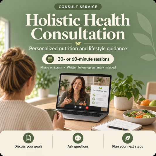 Holistic Health Consultation with Hannah Cherny, MSHN (30 or 60 Min)