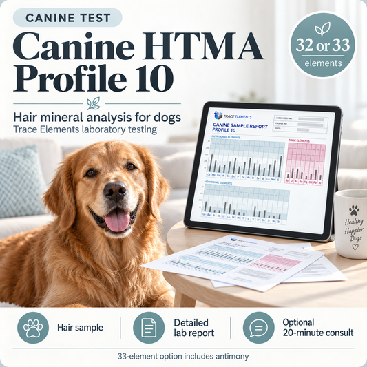 Canine HTMA by Trace Elements – Hair Mineral Analysis for Dogs (Profile 10)