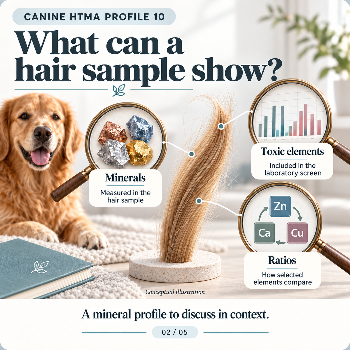 Canine HTMA by Trace Elements – Hair Mineral Analysis for Dogs (Profile 10)