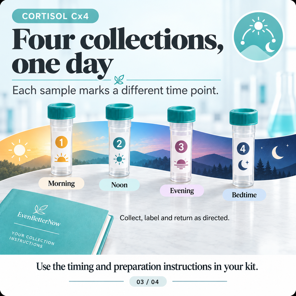 Cortisol Cx4 Saliva Test by ZRT Lab | 4-Point At-Home Kit