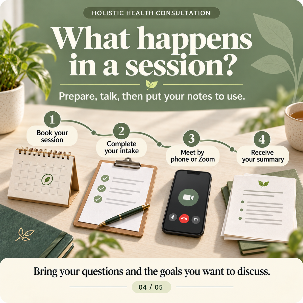 Holistic Health Consultation with Hannah Cherny, MSHN (30 or 60 Min)