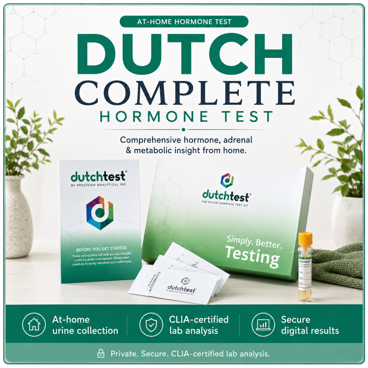 DUTCH Complete Hormone Test by Precision Analytical | At-Home Urine Test