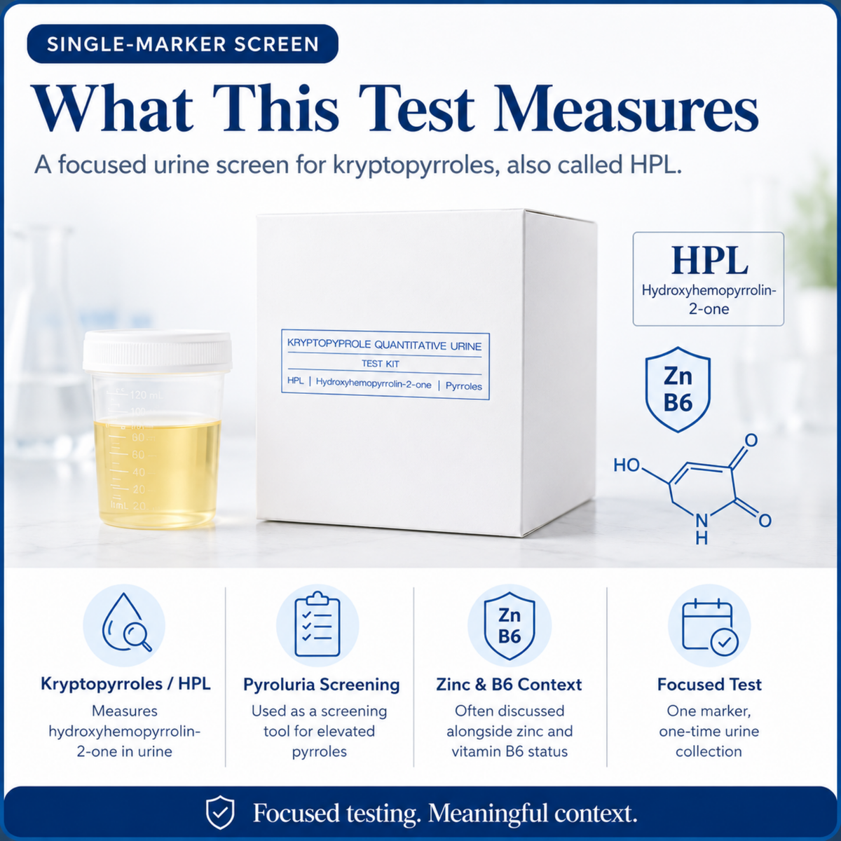 Kryptopyrrole Urine Test by DHA Laboratories – Pyroluria Screening