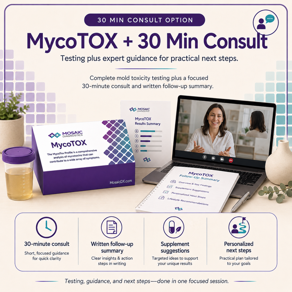 MycoTOX Mycotoxin Urine Test – Mold Toxicity Screening by Mosaic Diagnostics