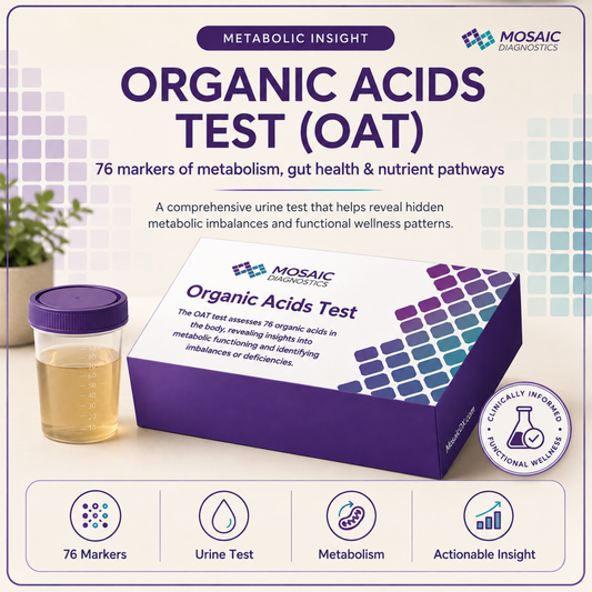 Organic Acids Test (OAT) by Mosaic Diagnostics – 76 Markers
