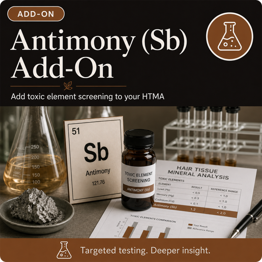 HTMA Antimony (Sb) Test Add-On by Trace Elements – Toxic Element Screening