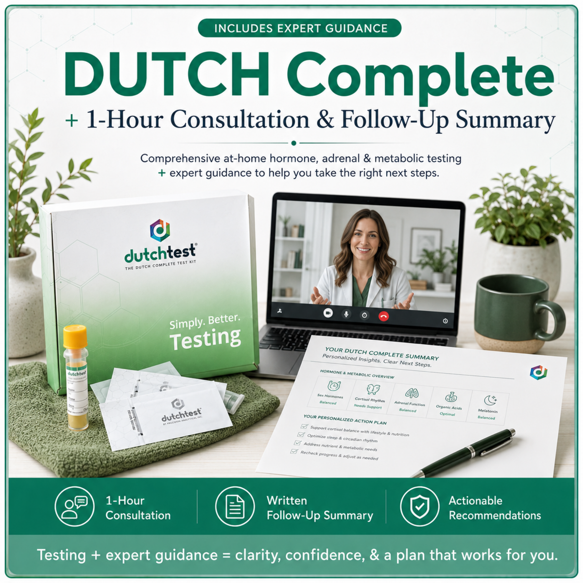 DUTCH Complete Hormone Test by Precision Analytical | At-Home Urine Test