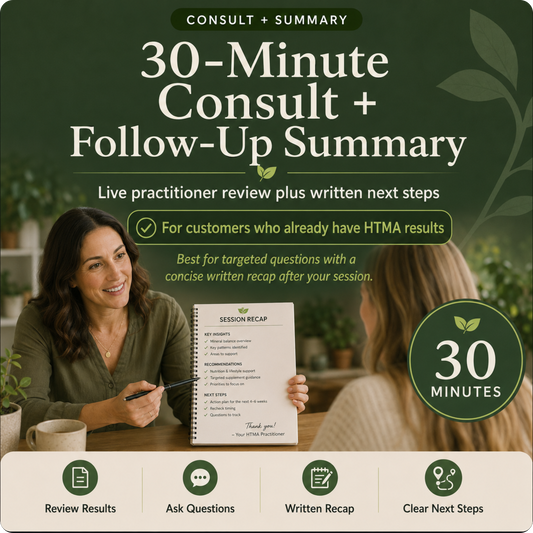 HTMA Consultation Bundles – 30 & 60-Min with Optional Written Summary