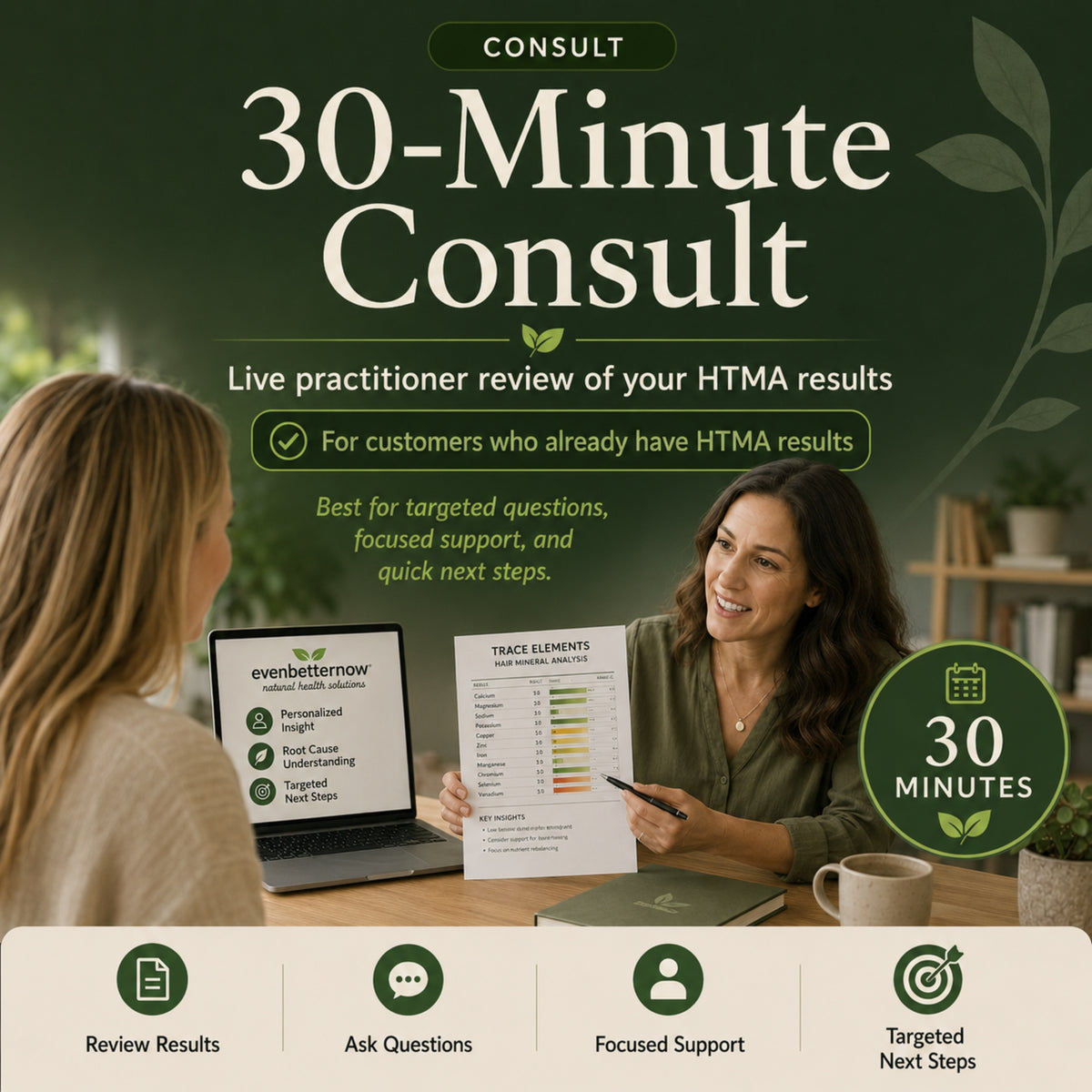 HTMA 30-Minute Consultation – Hair Mineral Analysis Expert Review