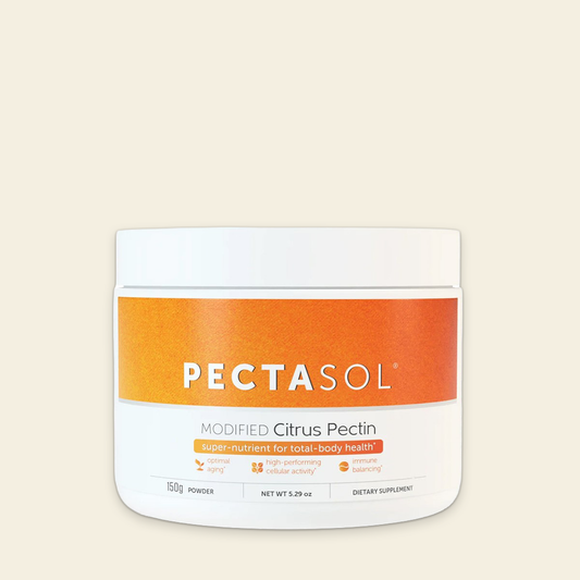Pectasol dietary supplement container on a beige background