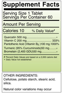 AllerReLeaf Supplement Facts