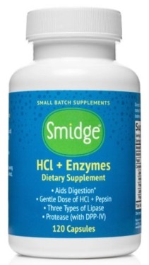 HCL + Enyzmes, 120 capsules, by Smidge