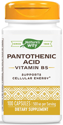 Pantothenic Acid 250 mg 100 Capsules by Nature's Way