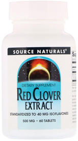 Red Clover Extract, 500 mg, 60 Tablets by Source Naturals