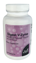 Trace Elements Digest V-Zyme, 180 Tablets