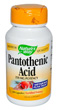 Pantothenic Acid 250 mg 100 Capsules by Nature's Way
